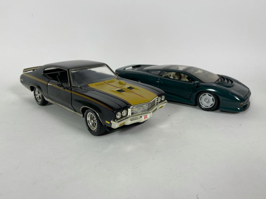 (2) Diecast Cars: Maisto Jaguar XJ220 And Maisto Ferrari F50 And ERTL 1971 Buick GSX [Photo 7]