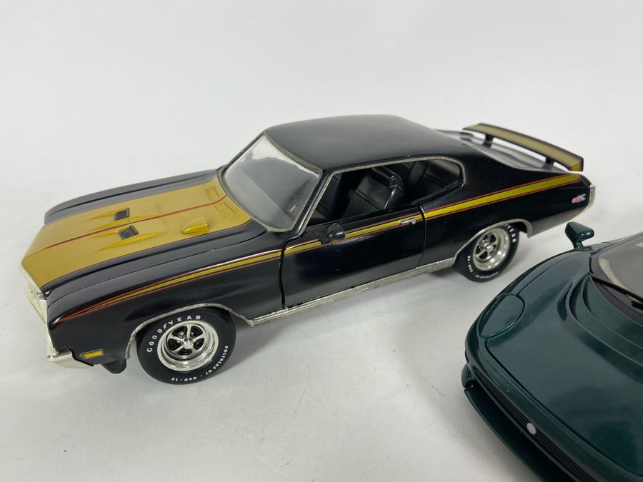 (2) Diecast Cars: Maisto Jaguar XJ220 And Maisto Ferrari F50 And ERTL 1971 Buick GSX [Photo 5]
