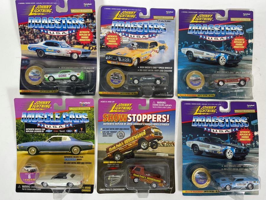 (6) Johnny Lightning Limited Edition Cars On Cards [Photo 1]