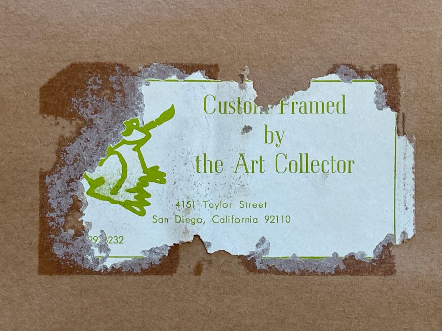 Framed Original Al Miller Plein Air Drawing 11.5 X 8 [Photo 9]