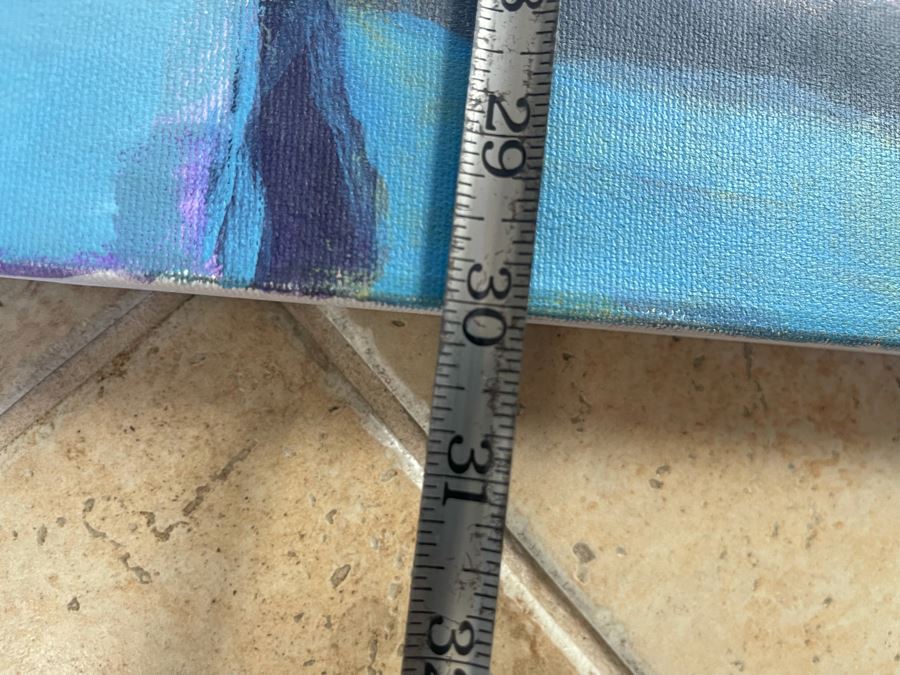 Original Jean Klafs Abstract Painting On Canvas Unsigned 40 X 30 [Photo 10]