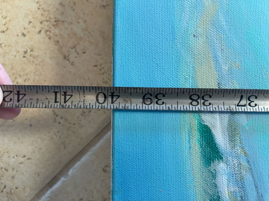 Original Jean Klafs Abstract Painting On Canvas Unsigned 40 X 30 [Photo 9]