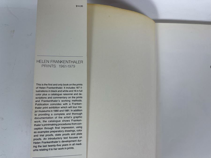1980 First Edition Book: Helen Frankenthaler Prints: 1961-1979 [Photo 2]