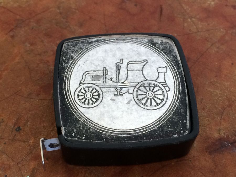 Vintage Tape Measure - Car Pictured on Front of Measure [Photo 2]