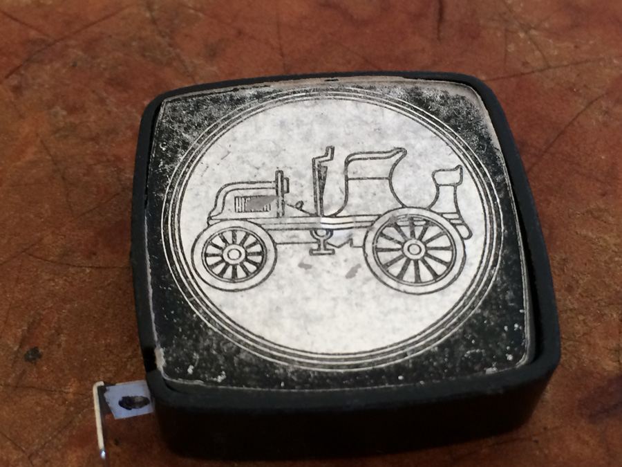 Vintage Tape Measure - Car Pictured on Front of Measure