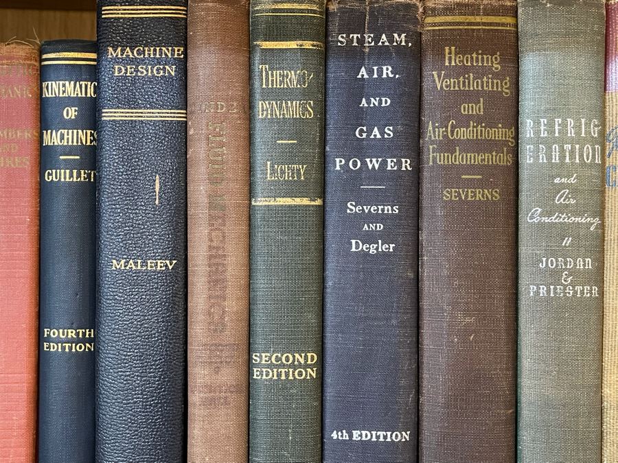 Collection Of Vintage 1940s Engineering Textbooks
