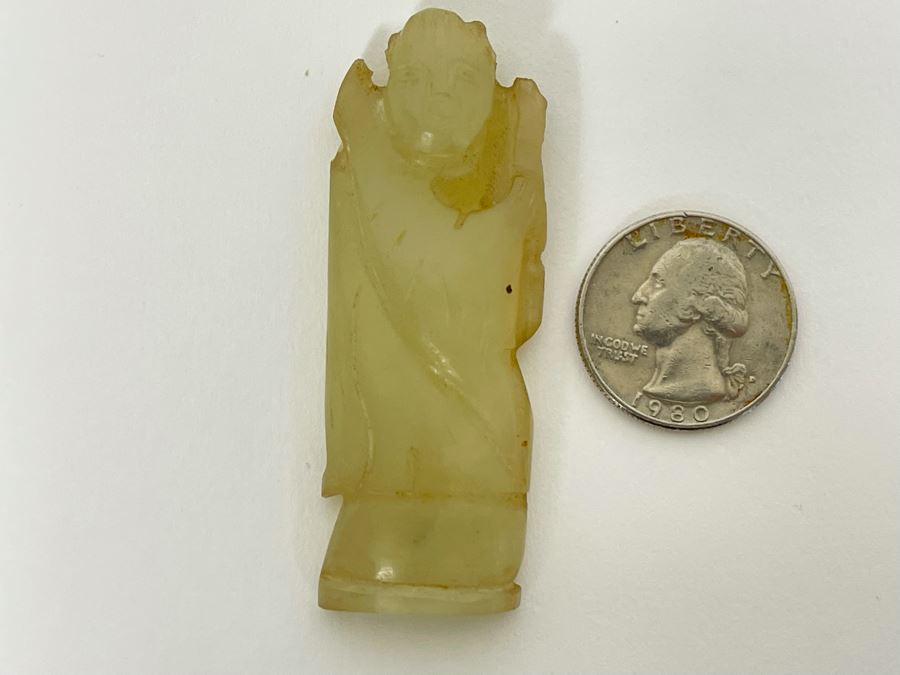 Old Carved Stone Pendant [Photo 2]