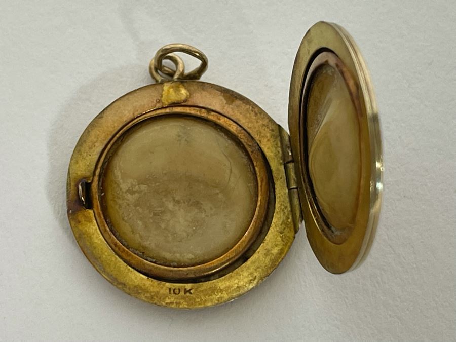 Vintage 10K Gold Locket Pendant 3.9g [Photo 4]