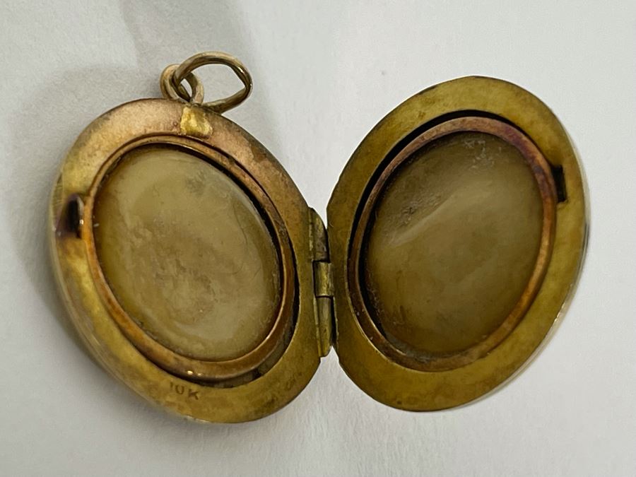 Vintage 10K Gold Locket Pendant 3.9g [Photo 5]