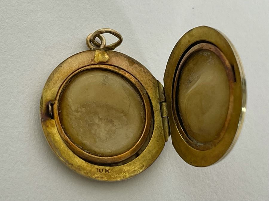 Vintage 10K Gold Locket Pendant 3.9g [Photo 3]