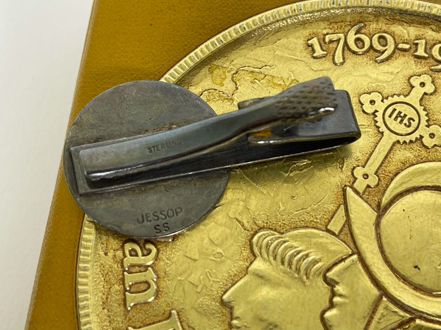 San Diego 200th Anniversary Sterling Sllver Tie Clip 11.7g And Box [Photo 3]