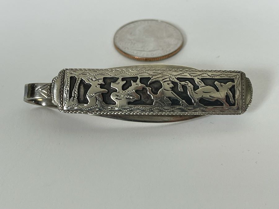 800 Silver Hair Clip Guatemala 10.8g [Photo 2]