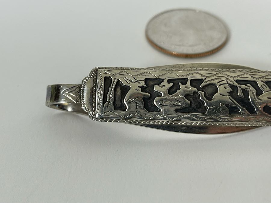 800 Silver Hair Clip Guatemala 10.8g [Photo 3]