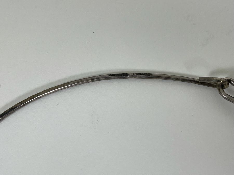 Signed Tiffany & Co Sterling Silver Pendant Necklace 28.1g [Photo 6]