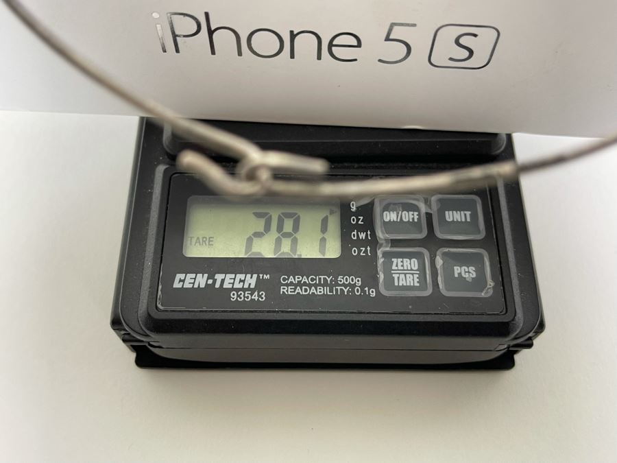 Signed Tiffany & Co Sterling Silver Pendant Necklace 28.1g [Photo 10]