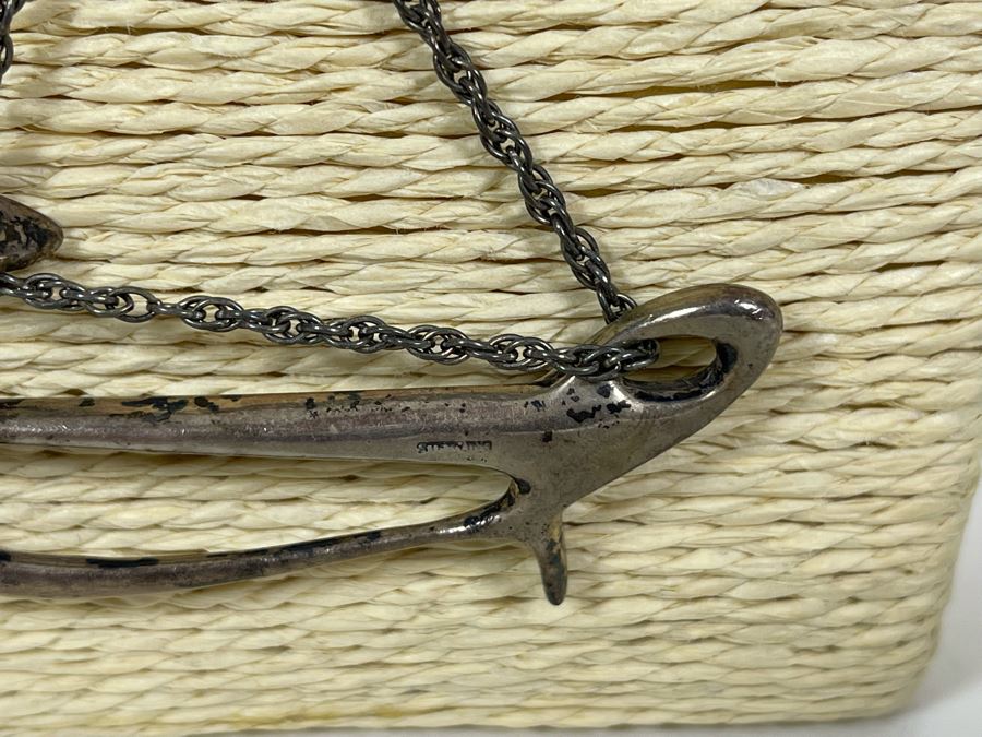 Sterling Silver Pendant 26” Necklace 23.2g [Photo 5]