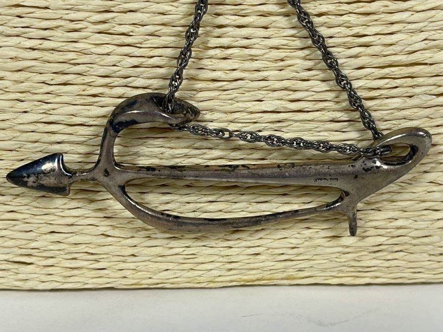 Sterling Silver Pendant 26” Necklace 23.2g [Photo 4]