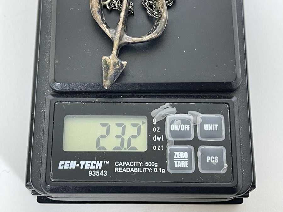 Sterling Silver Pendant 26” Necklace 23.2g [Photo 8]