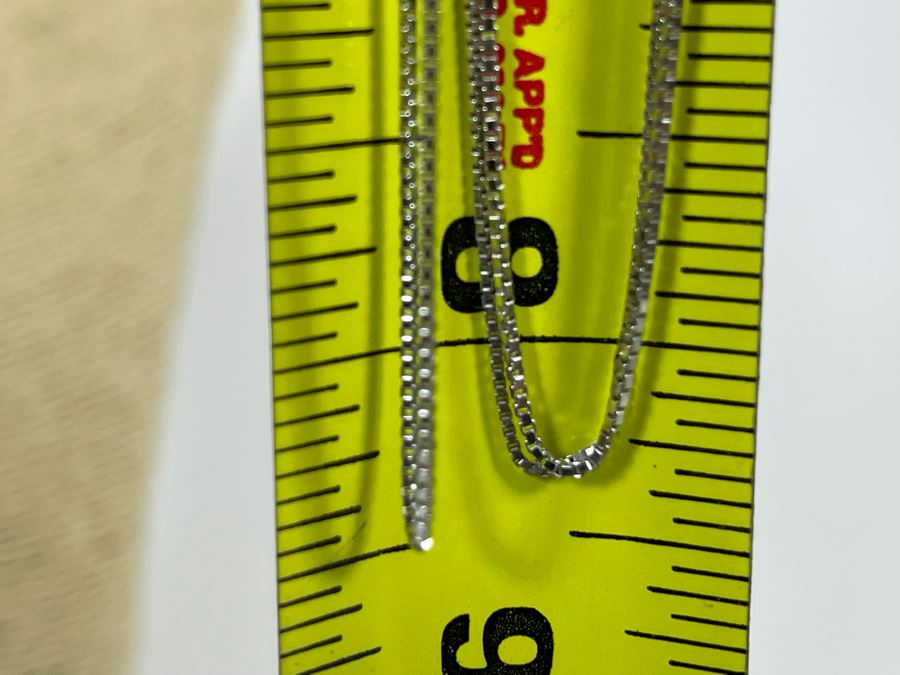 Three Sterling Silver 16” Necklaces 7g [Photo 6]