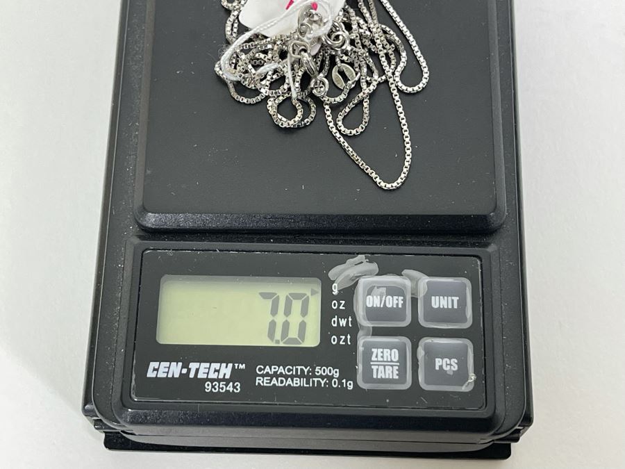 Three Sterling Silver 16” Necklaces 7g [Photo 7]