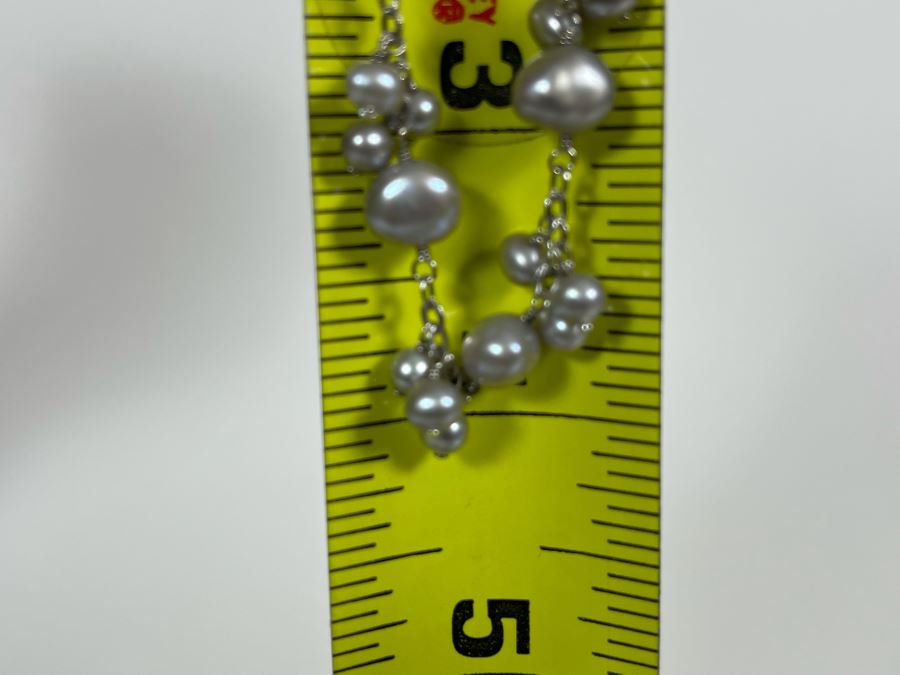 Sterling Silver Pearl 8' Bracelet [Photo 5]