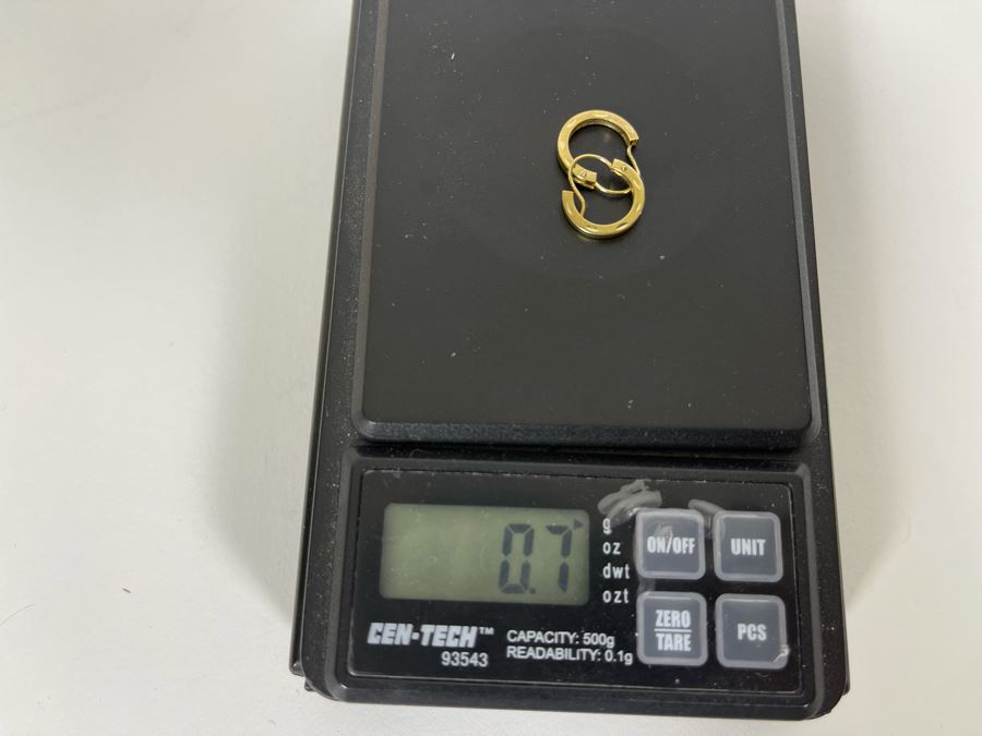 14K Gold Earrings 0.7g [Photo 5]