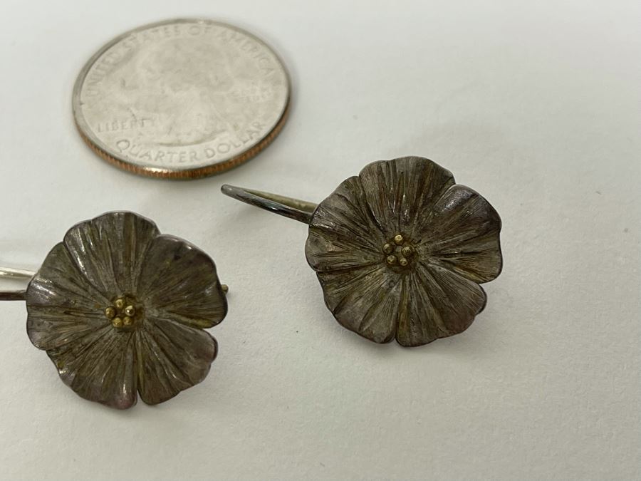 Sterling Silver Earrings 4.2g [Photo 4]