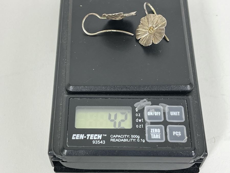 Sterling Silver Earrings 4.2g [Photo 6]