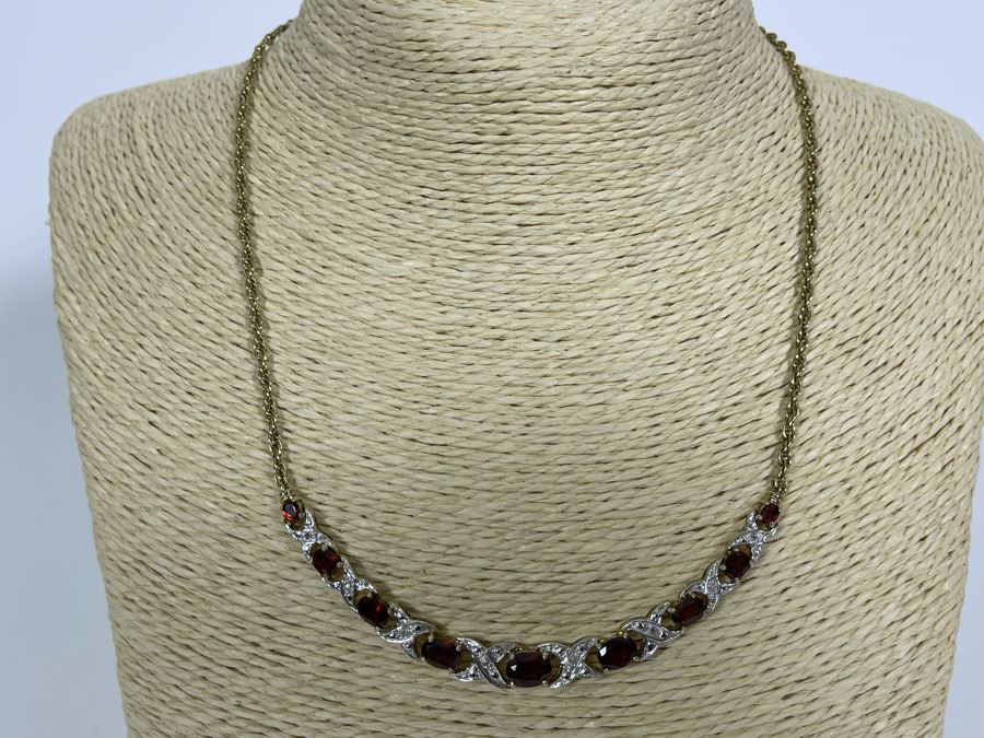 Sterling Silver Multi Stone Necklace And Matching Earrings 17.9g [Photo 3]