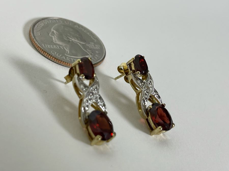 Sterling Silver Multi Stone Necklace And Matching Earrings 17.9g [Photo 14]