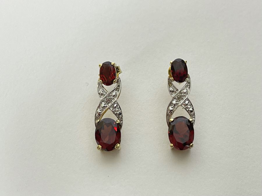 Sterling Silver Multi Stone Necklace And Matching Earrings 17.9g [Photo 15]