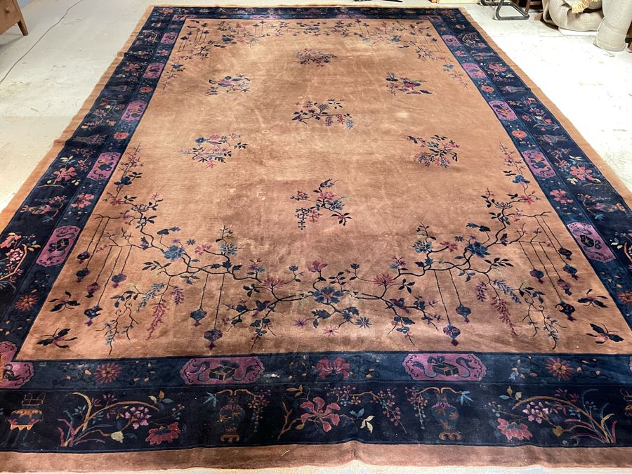 Large Vintage Mandarin Chinese Wool Area Rug 17’ 6” X 12’ 2” Appraised at $5,500 In 1978 [Photo 3]