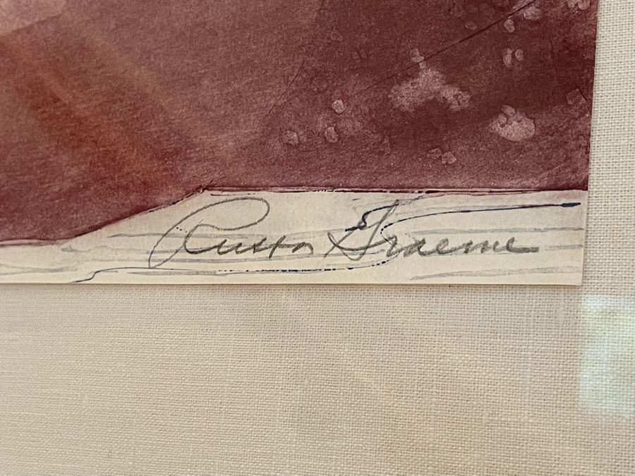 Russa Graeme (1919-1995) Large Framed Artist Proof Diptych Etching Double Hand Signed Frame Measures 77W X 30.5H [Photo 8]