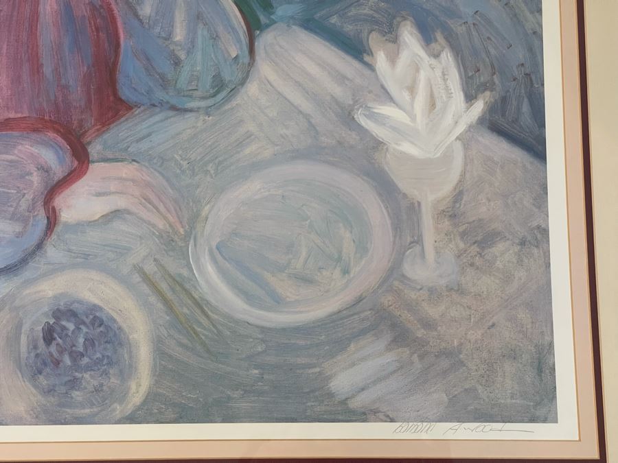 Framed Hand Signed Barbara A. Wood Artist Proof Print 28 X 25 [Photo 7]