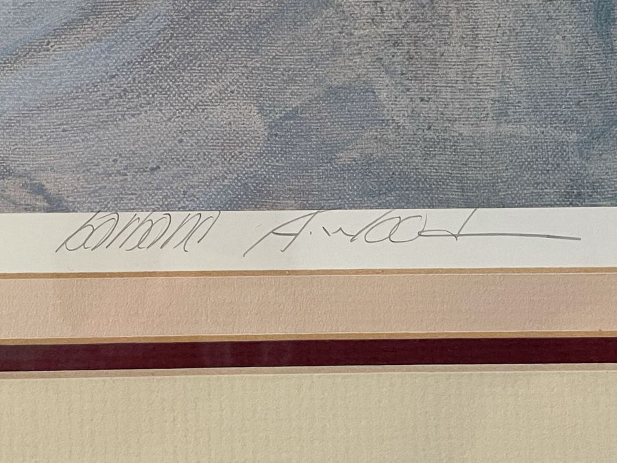 Framed Hand Signed Barbara A. Wood Artist Proof Print 28 X 25 [Photo 8]