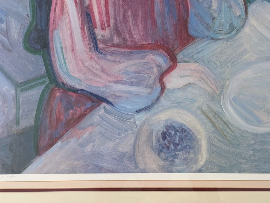 Framed Hand Signed Barbara A. Wood Artist Proof Print 28 X 25 [Photo 6]