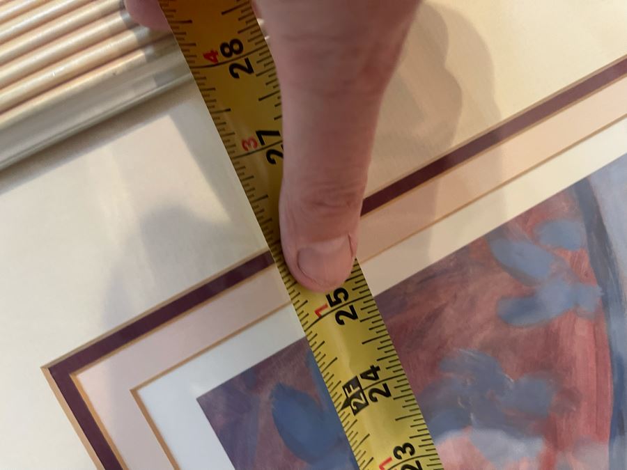 Framed Hand Signed Barbara A. Wood Artist Proof Print 28 X 25 [Photo 15]