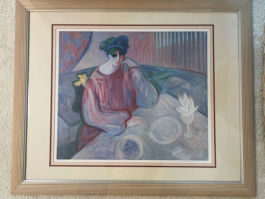 Framed Hand Signed Barbara A. Wood Artist Proof Print 28 X 25 [Photo 2]