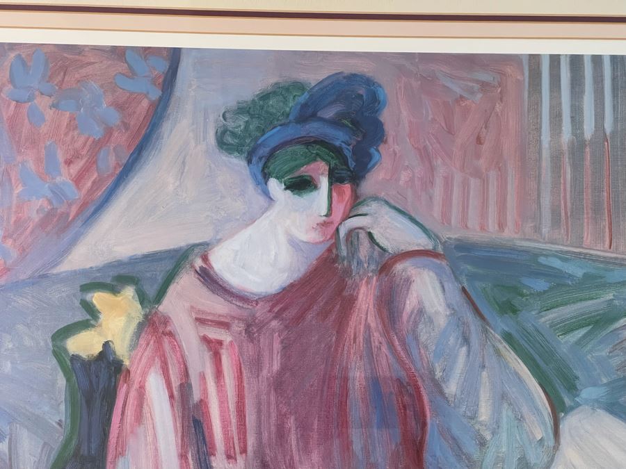 Framed Hand Signed Barbara A. Wood Artist Proof Print 28 X 25 [Photo 5]