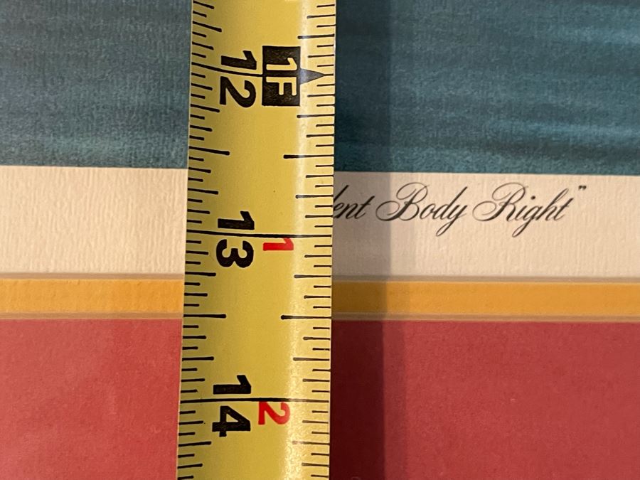 Hand Signed USC Running Back Charles White (Heisman Trophy Winner) Photographic Print Titled “Student Body Right” Also Signed By Photographer Eric Figge 18.5 X 13 [Photo 10]