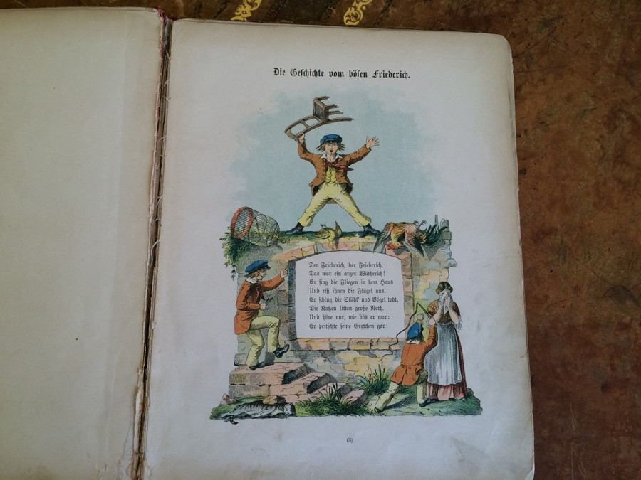 Antique German Book - Der Struwwelpeter by Heinrich Hoffmann [Photo 8]
