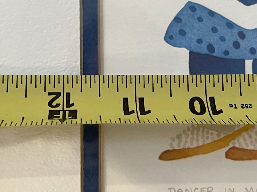 Framed Vintage 1981 Hand Signed Print By Rie Munoz 11.5 X 7.5 [Photo 7]