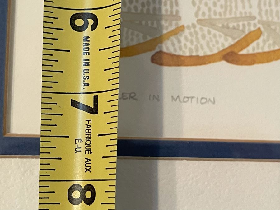 Framed Vintage 1981 Hand Signed Print By Rie Munoz 11.5 X 7.5 [Photo 8]