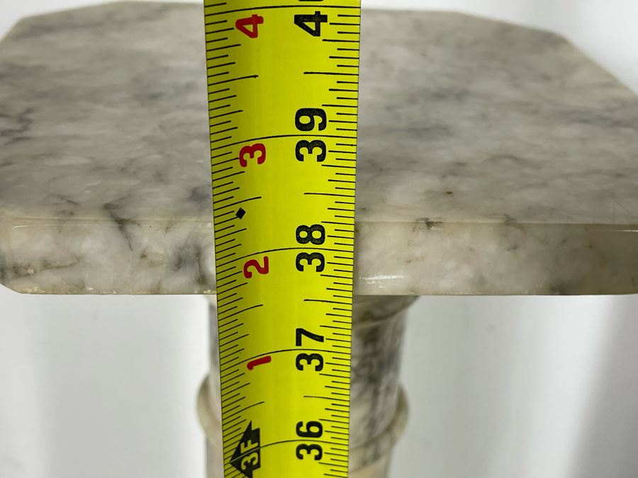 Vintage Marble Pedestal Stand 8.5W X 38H [Photo 8]