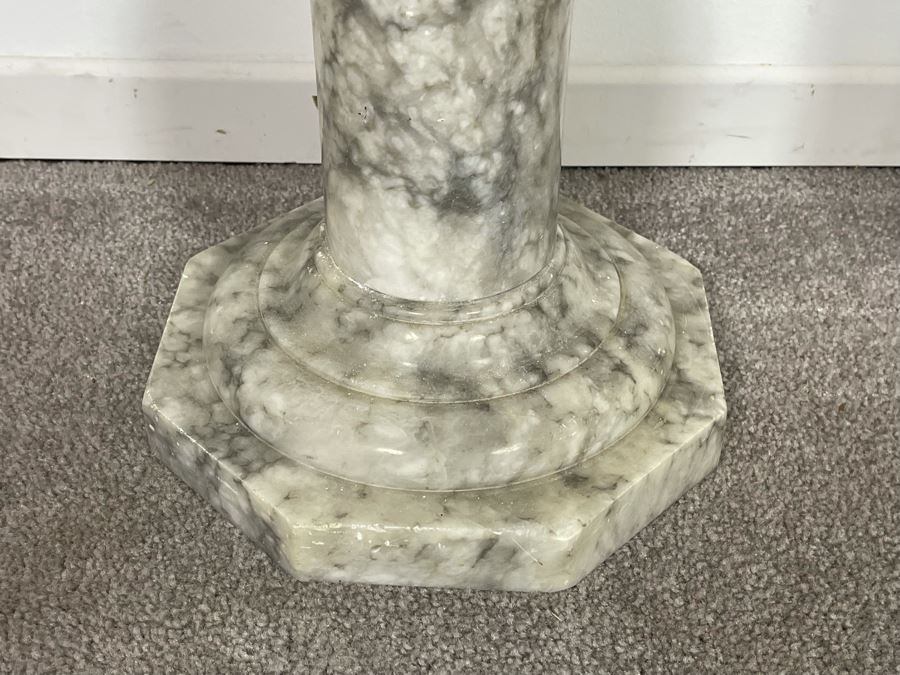 Vintage Marble Pedestal Stand 8.5W X 38H [Photo 4]