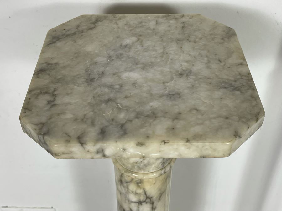 Vintage Marble Pedestal Stand 8.5W X 38H [Photo 3]