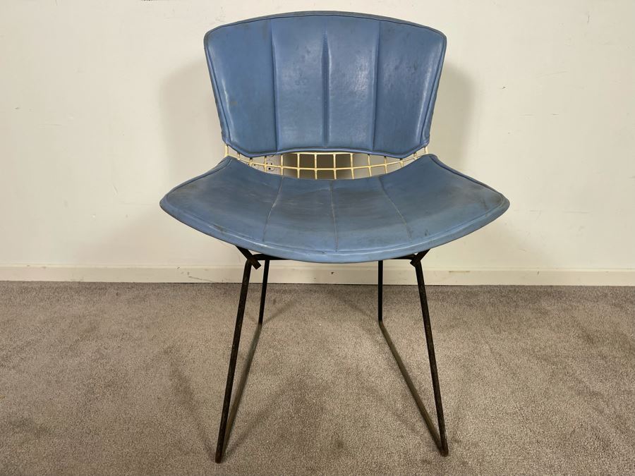 Mid-Century Modern Knoll Harry Bertoia Side Chair With Covers