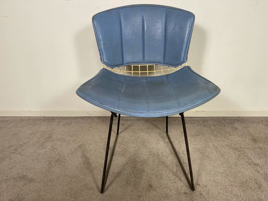 Mid-Century Modern Knoll Harry Bertoia Side Chair With Covers [Photo 4]