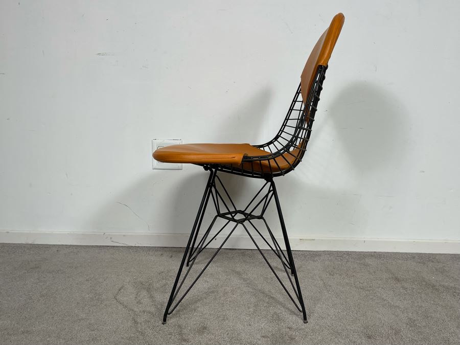 Early Charles & Ray Eames DKR Wire Bikini Chair By Knoll In Orange [Photo 8]
