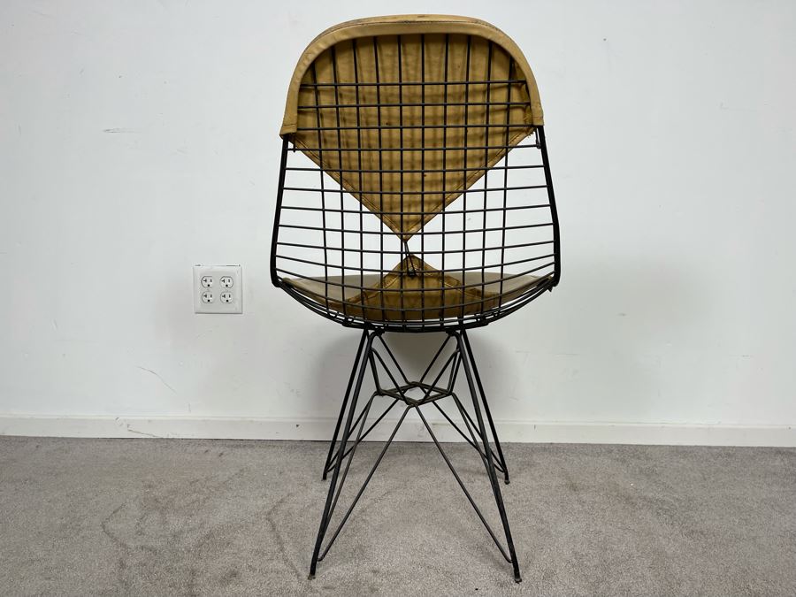 Early Charles & Ray Eames DKR Wire Bikini Chair By Knoll In Tan [Photo 7]